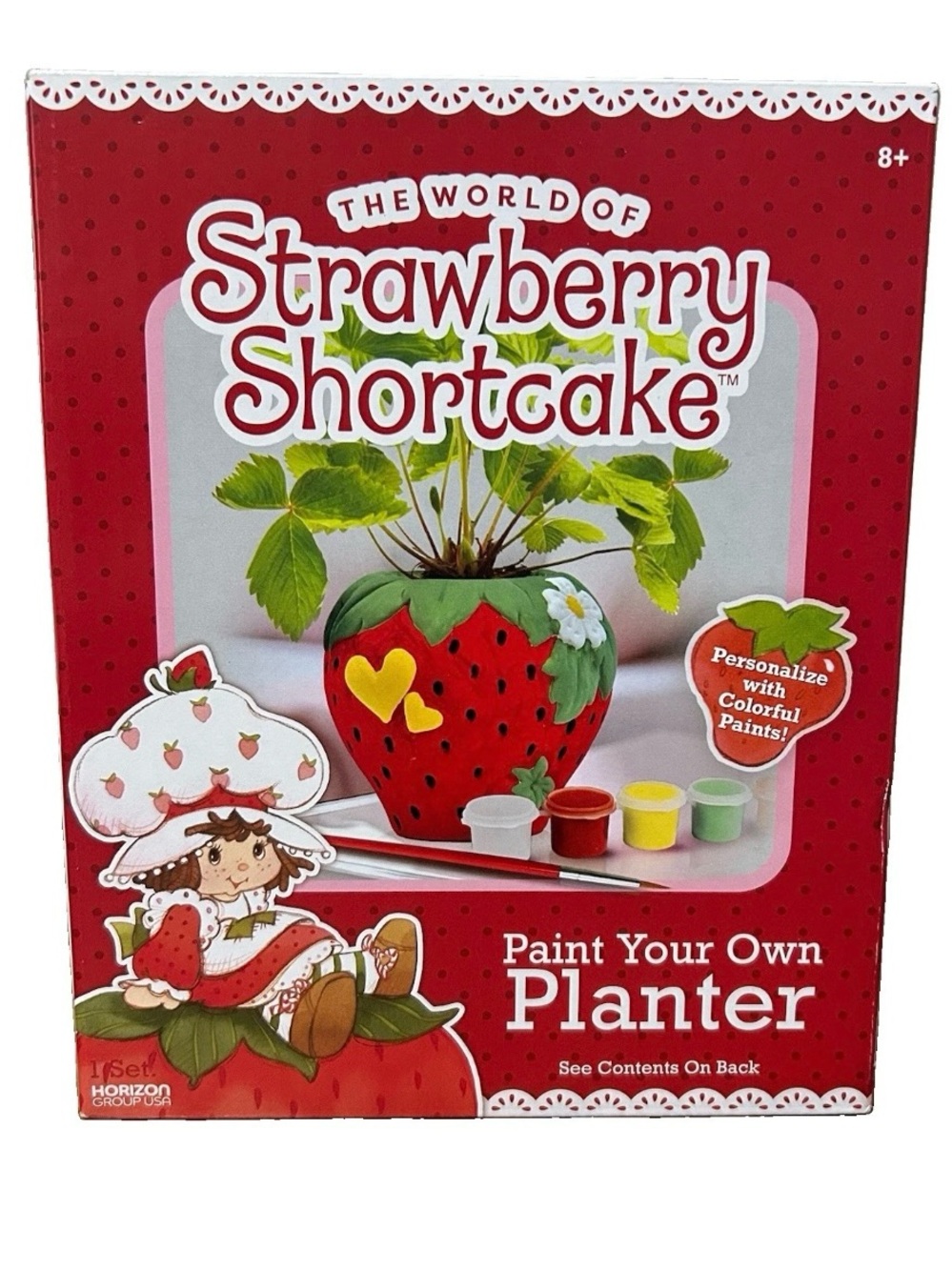 Strawberry Shortcake Paint Your Own Planter Pot Craft Kit New In Box
